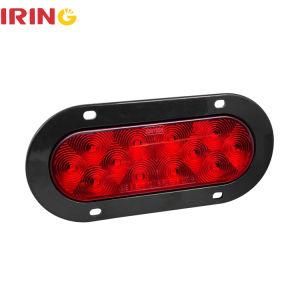 6&prime;&prime; Oval LED Red Turn Stop Brake Tail Light for RV Trailer Truck with SAE (LTL1657R)