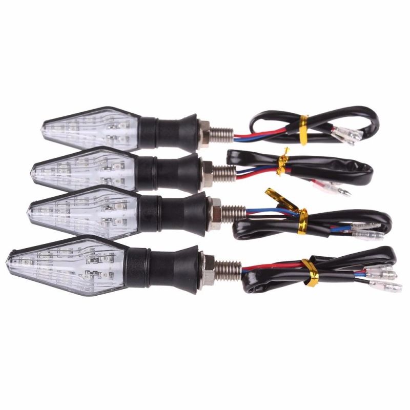 12V Universal Motorcycle LED Turn Signal Light Indicators Amber Blinker Light Flashers Lighting Motorcycle Accessories