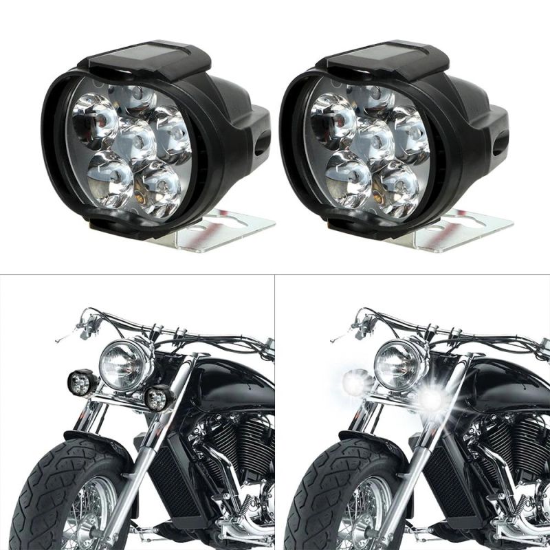 Wholesale Motorcycle Headlight 6500K White Super Bright 6 LED Working Spot Light Motorbike Fog Lamp 1200lm LED Headlight