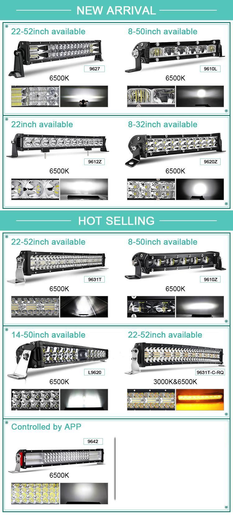 IP68 EMC 180W 22inch 32inch 42′′ Inch 240W 5W Chips 12D 2 Row LED Bar, Curved 4X4 off Road Car Driving Offroad LED Light Bar