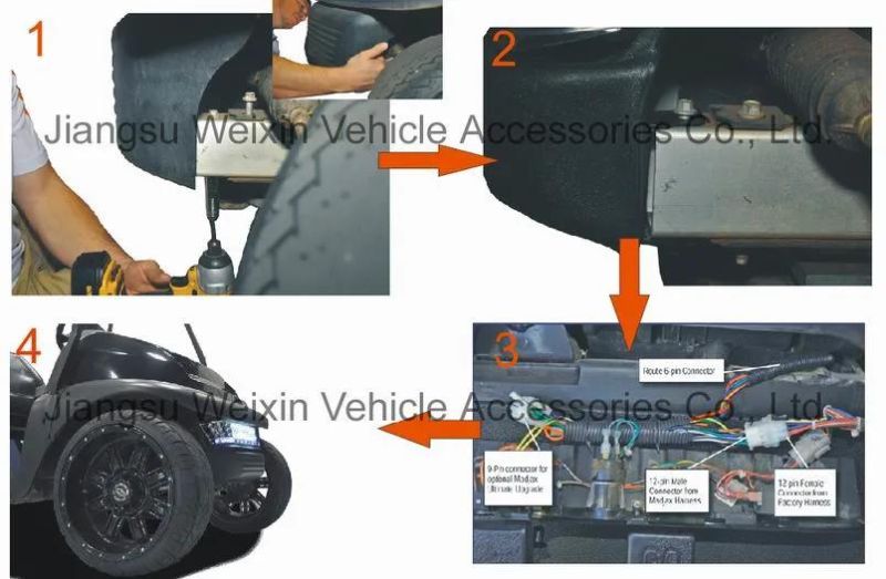 Golf Club Car Precedent 04"-up LED Deluxe Light Kit with High Quality