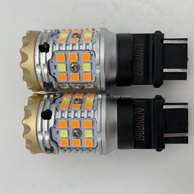 24W Anti Hyper Flash Canbus T25 3157 P27/5W Dual Colour Switchback LED Light Bulb