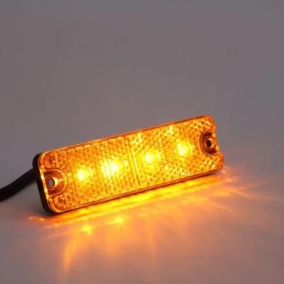 Manufacture Auto 10-30V LED Truck Trailer Side Marker Turn Amber Warning Flash Lamp signal Light