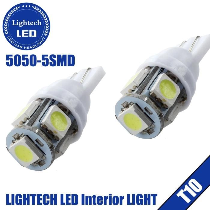 Top Seller High Lumens Epistar DC12/24V W5w T10 5050 5SMD LED Auto Bulb Red/White/Yellow Factory Wholesale