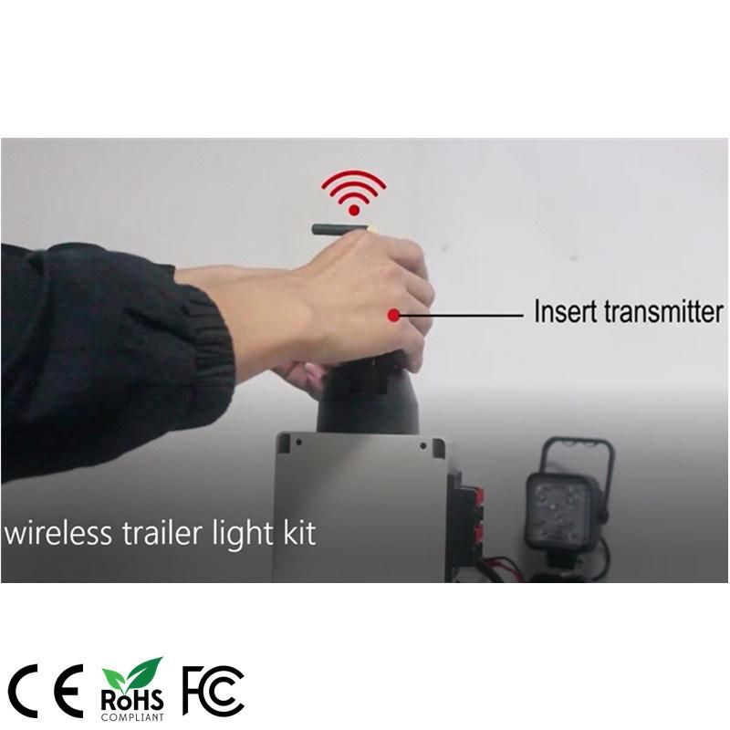 Tractors Touring Cars and Tugboat Tail Lamp E9 Emark CE RoHS Transmitter Magnetic LED Wireless Trailer Light Kit