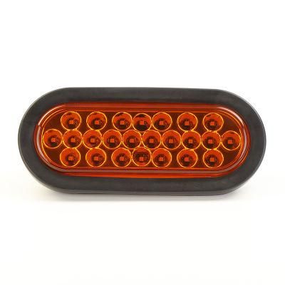 LED 6&quot; Oval Turn Signal Light Truck/Trailer Tail Light Flash