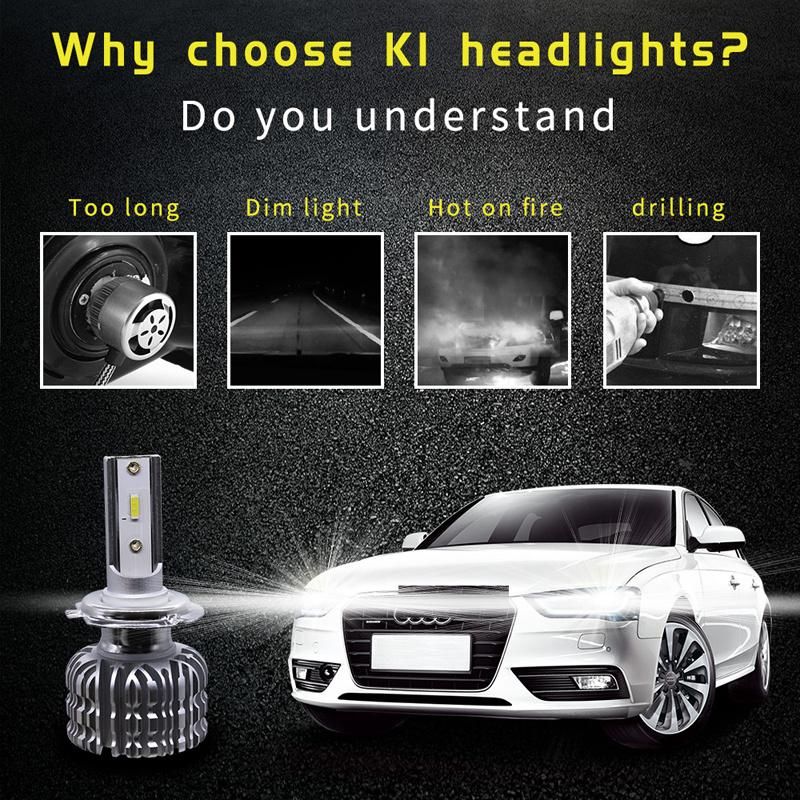 S1 S2 C6 K1 Lamp Csp Chip Spotlight H7 H4 H13 9005LED Headlight Auto Car Light Hb4 9006 H8 H11 Hb3 9012 Hir2 LED Bulb 12000L