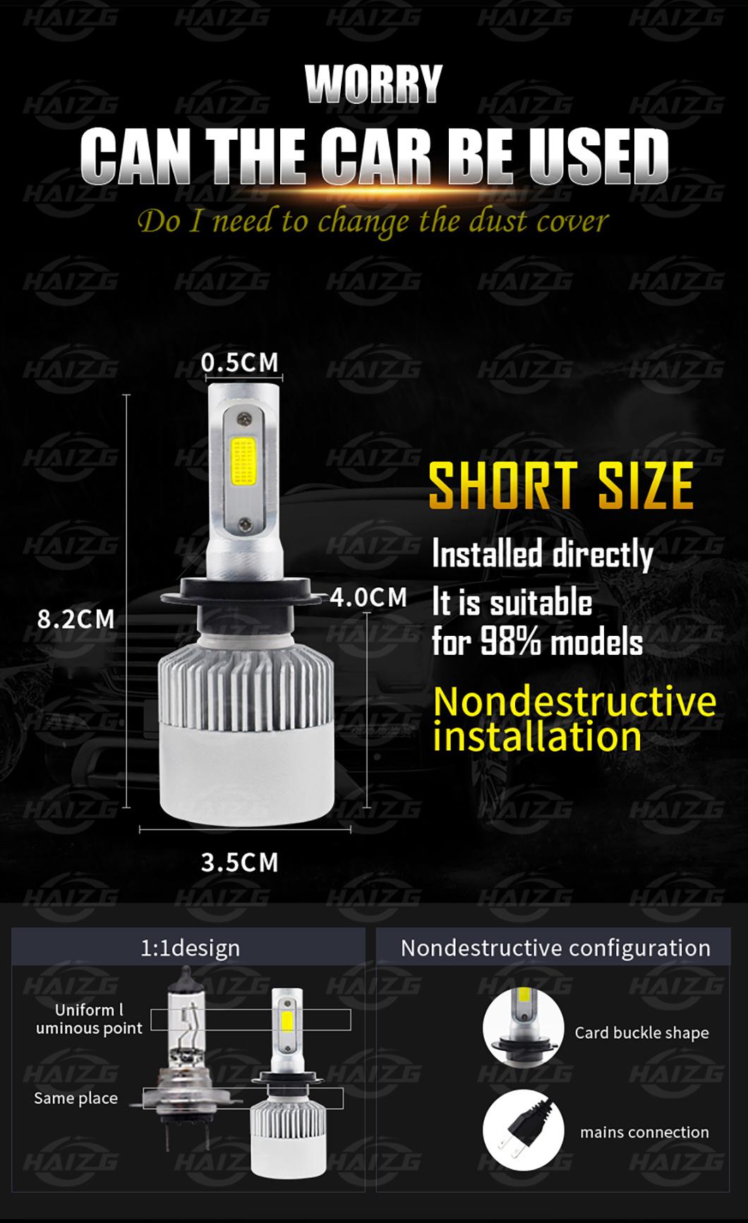 Haizg Hot Selling Car Headlight S2 H1/H15 LED Headlight Bulb