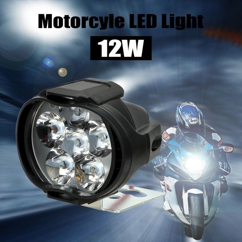 Motorcycle Light 6500K White Super Bright 6 LED with Lens