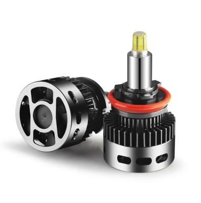 Six-Sided 360-Degree Luminous Car LED Headlight H1 H3 H4 H7 H11 Car Headlight Modified 9005 Bulb Headlight 9006