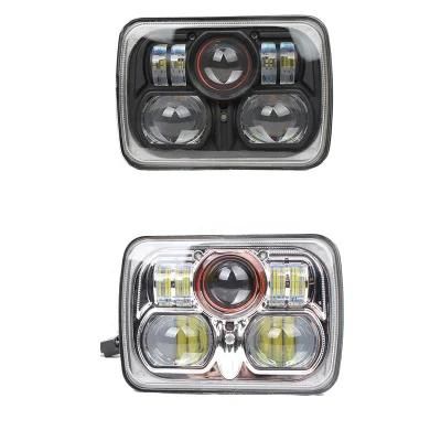 Hot Light 54W LED Angel Light Head Light 7 Inch 5X7 Car LED Headlight 7&quot; Square High Beam Low Beam