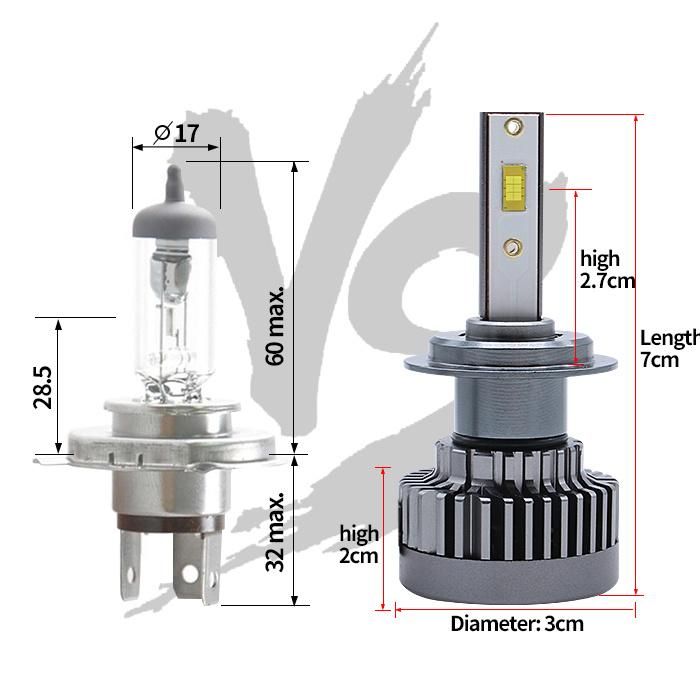 H7 Car LED Light with LED Headlight Conversion for Auto