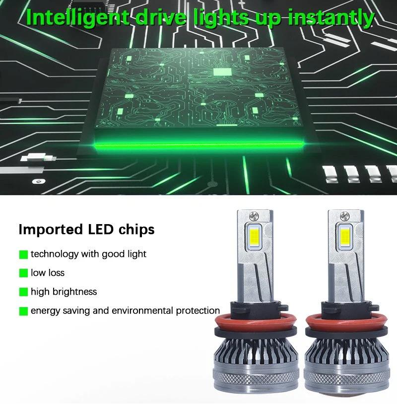 Factory Direct Selling High Quality M8LED Car Headlight 3570 Chip, High Concentrating High Power H4 9005 9006 LED 6000K LED