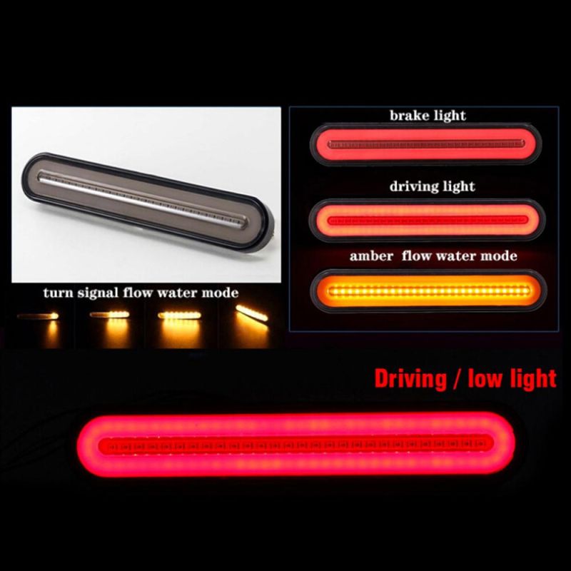 Universal 100 LED Dual Color Flowing Turn Truck LED Tail Lamp