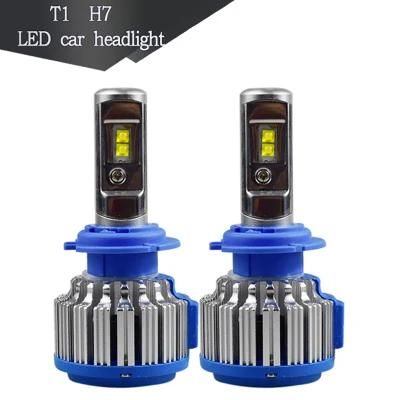 LED Car Headlight T1 LED H4 LED H1 High Power100W 5000lm 9-32V 9004 9007 H11 9005 Chip 7070 LED Lamp for Car Headlight Bulbs