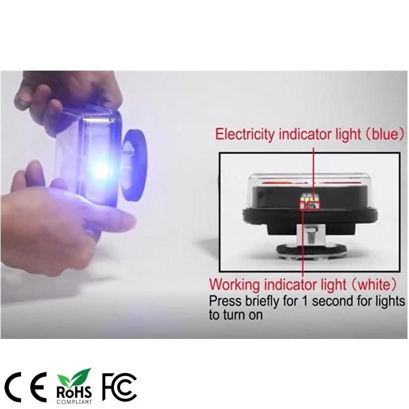 12V Wireless LED Magnetic Lights for Trailer Tractor Rechargeable Magnetic Tail Light Kit