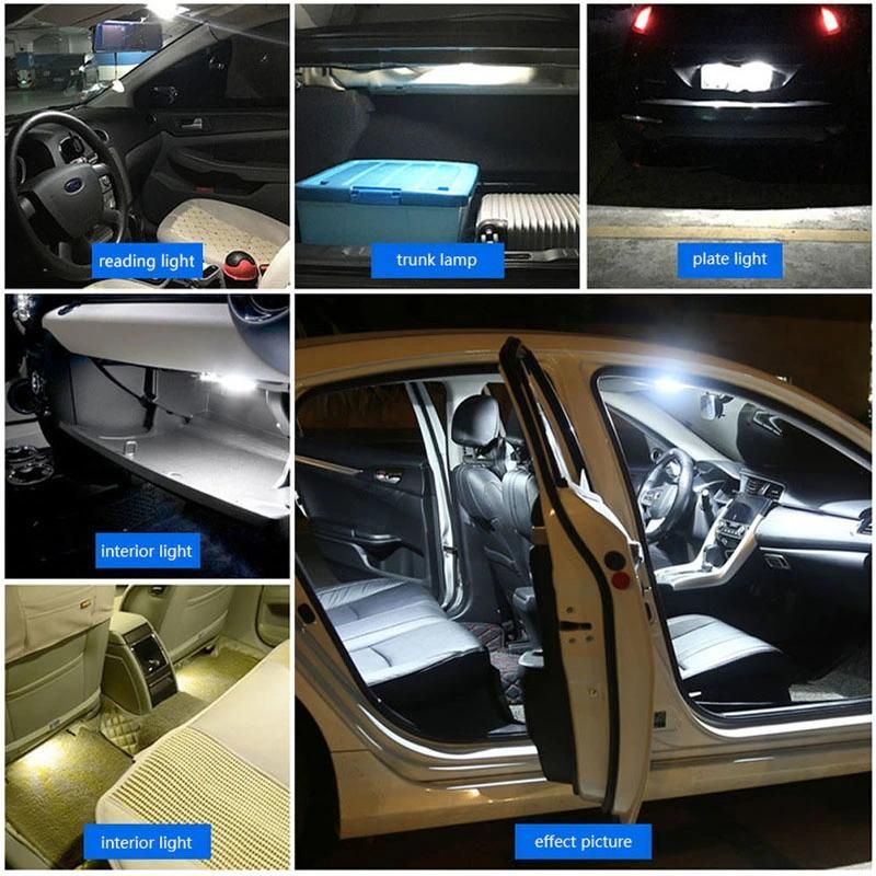 White 5050 9LED 36mm 39mm 41mm DC 12V Car LED C10W C5w Parking Door Festoon Dome Backup Lamp Door LED Reading Lamp Tail LED