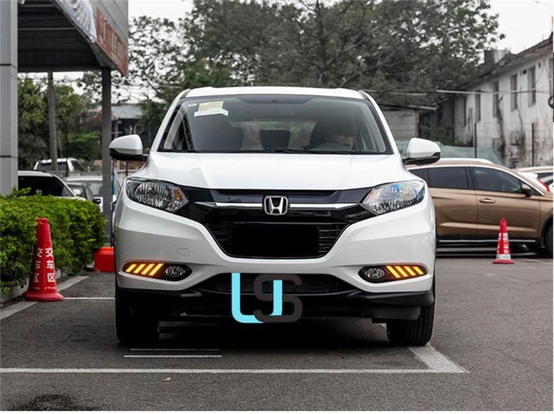 LED DRL Brake Reverse Turn Signal Front Bumper Fog Lamp Car 12V Auto Daytime Running Light for Honda Hrv Hr-V Vezel 14 15 16 17 18