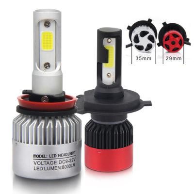 Auto 8000lm LED H4 H11 9005 9006 Car LED Headlight Bulb Mini S2 H11 H4 H7 LED