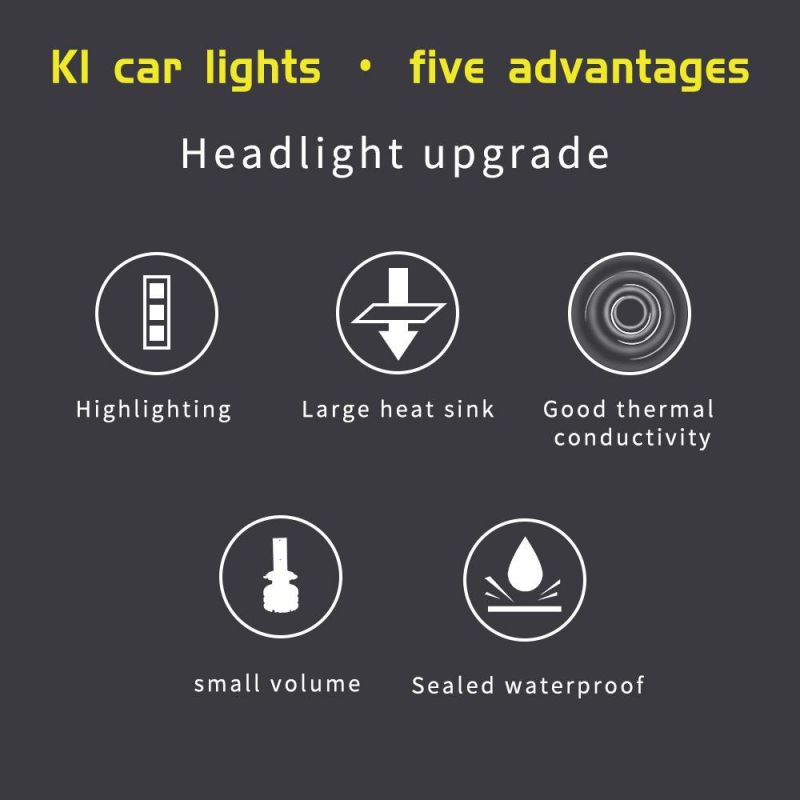 S1 K1 Super Bright Car LED Headlight H4/H3/ H7/9005/9006