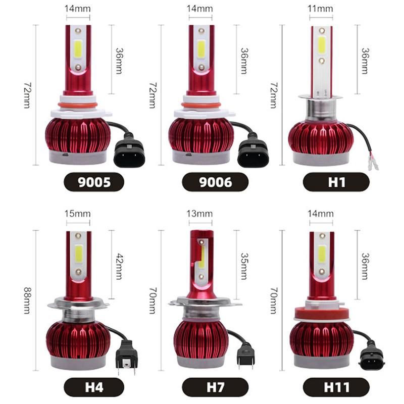 Car LED Light Bulb 9-36V 80W Headlamp 16000lm LED Headlight