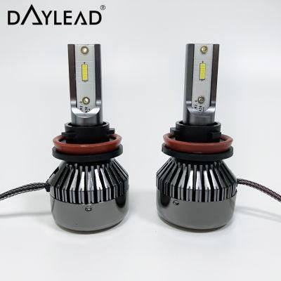 2022 Newest Aluminum Car H4 LED Headlight Bulb H7 H11 9005 High Lumen Auto LED Headlights