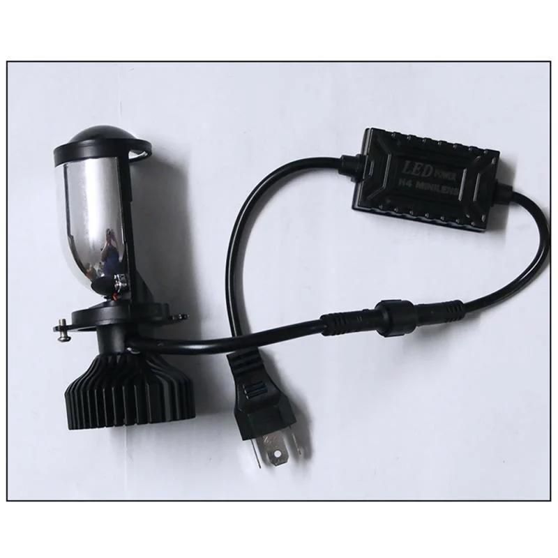 Y6d Motorcycle Car Headlight Bulbs H4 6000K Auto Lamps LED Headllight Mini Lens Far and Near Integrated Fisheye Mini LED Lean Headlight Projector