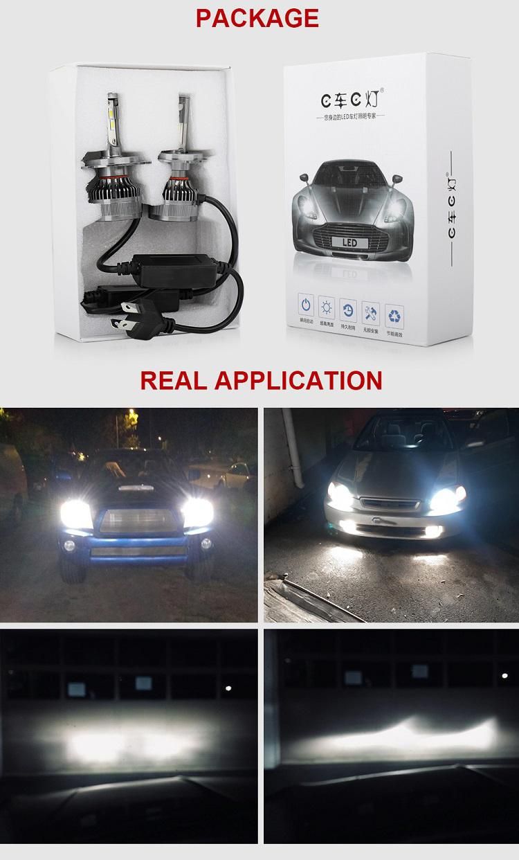 2020 New Auto Lamps 16000lm 72W LED Free Error Canbus F16 H4 H11 H7 12V LED Headlight Bulbs for Car