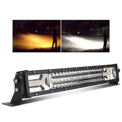 6063 Aluminum Housing Yellow White Strobe LED Work Light Bar