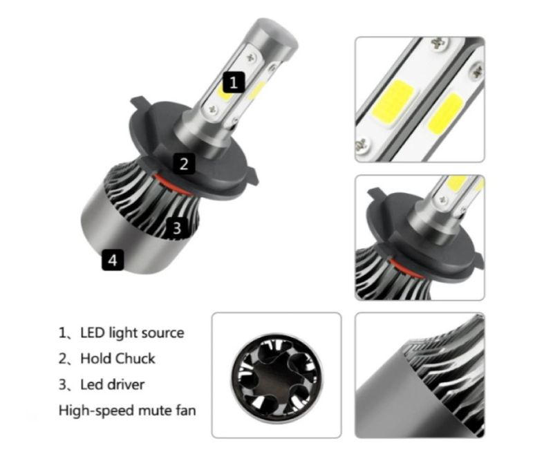 Super Bright X7 H4 H7 H1 H11 H13 LED Headlight 9005 9006 Auto Headlight