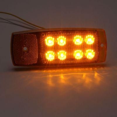 10-30V Auto Amber Truck Trailer LED signal Side Outline Marker Lights Reflector