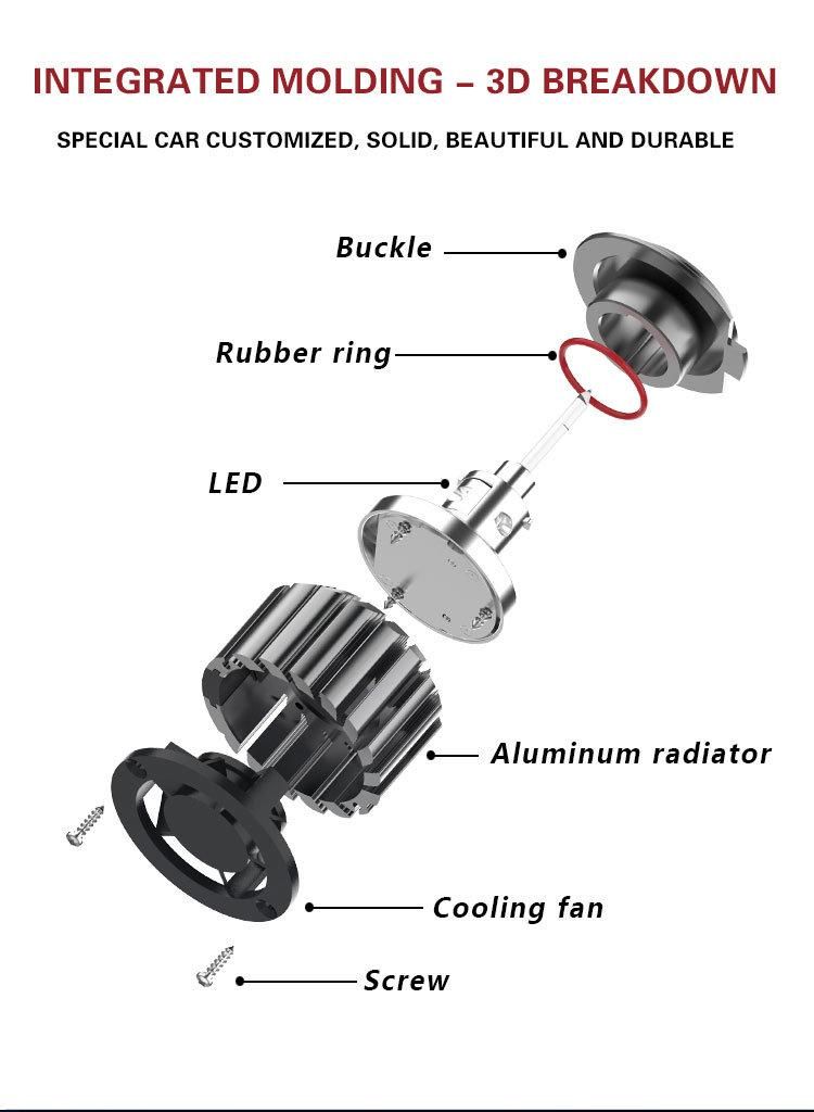 H4 H11 H1 9005 9006 High Power Car Conversion Kits LED Headlamp Auto 50W 8000lm Y16 LED Headlight LED Bulb