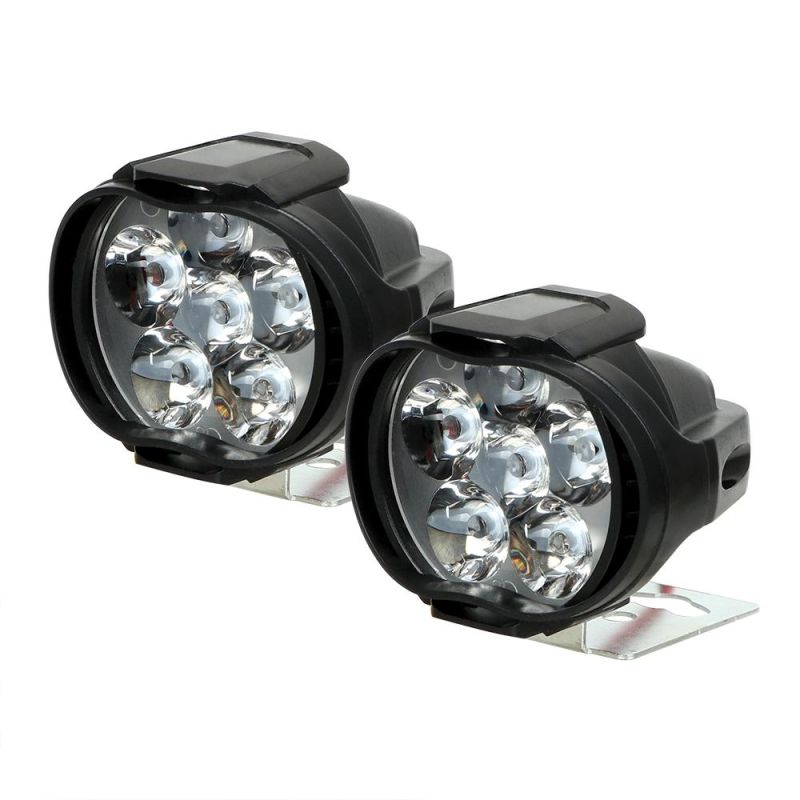 Wholesale Motorcycle Headlight 6500K White Super Bright 6 LED Working Spot Light Motorbike Fog Lamp 1200lm LED Headlight