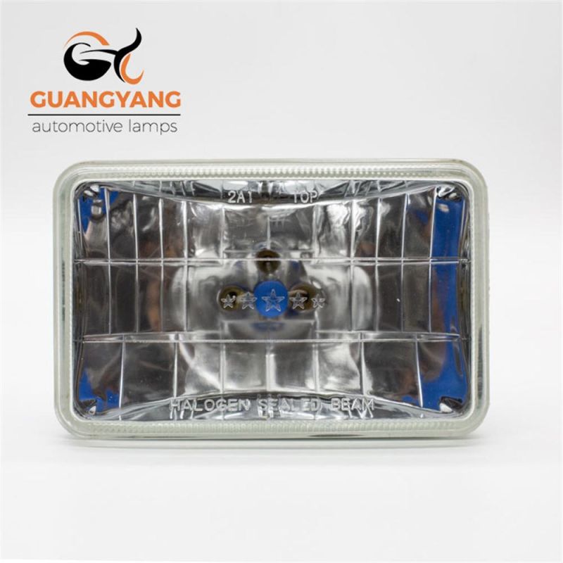 5 Inch Square Sealed Beam with Halogen Bulb H5 Warm White Auto Headlamp