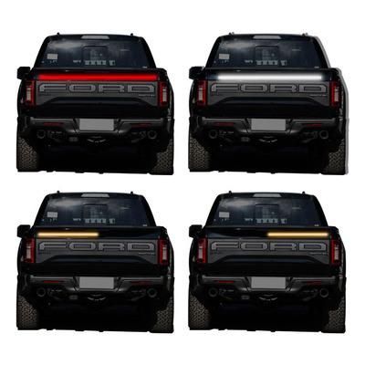 Tcart Auto Lighting System Brake Light Three Rows of 1.5m Three Colors White+Red+Yellow 2.5W IP65 2835 12V Rear LED Strip Light