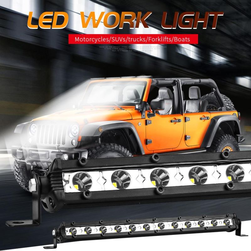 Dxz 3030 Light Bar 12LED 36W Work Light Single Row Spotlight Car Parts Automotive Lighting System Driving Light