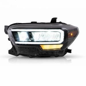 for Pickup Trucks LED Car Head Lamp for Tacoma 2015 2016 2018 2020 with Full LED in Reflective Net Beam Design