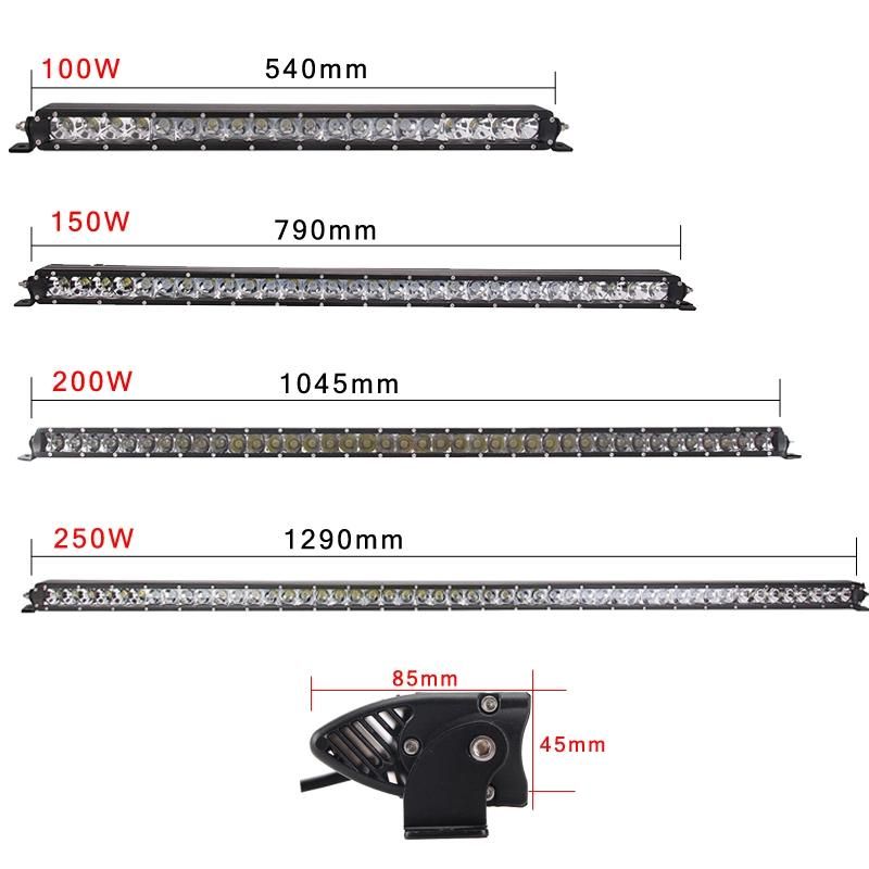 Epistar 250W 4X4 LED Driving Light Bar