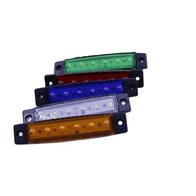 12V 24V Amber White Truck 3.8&quot; Slim Universal LED Side Marker Lights Small Strip Light for Boat