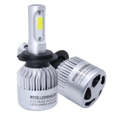 Best Car Product S2 Car Headligh H1 H4 LED H7 H11 9005 9006 9007 9012 COB LED Headlight