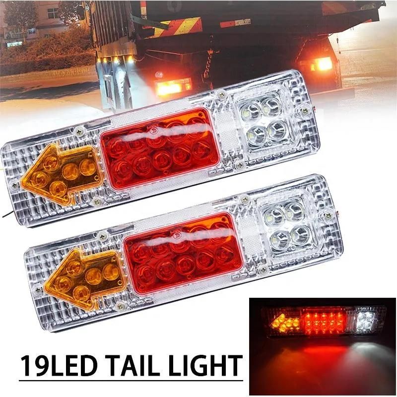 Indicator Lamp 12V 19LEDs Car Waterproof Steering Lamp High Brightness Rear Tail Light