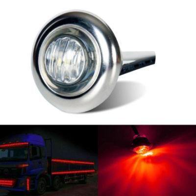 12V 24V Marine Boat Trailer Car Accessories Light Mini 3/4&quot; Round LED Side Marker Light