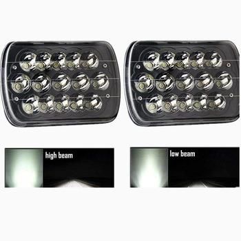 Hot Selling DRL High Low Beam 12V 24V Rectangular Square 45W 4X6 7inch 5inch 5&quot; 7&quot; LED Headlight for Truck SUV