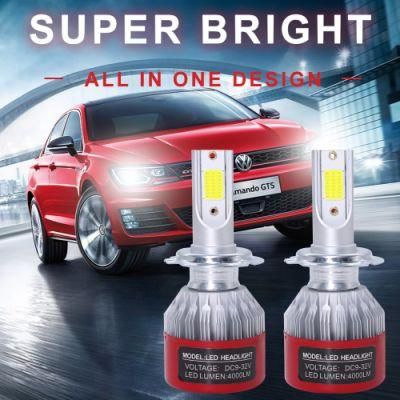 Newest C6 LED Headlight H4 H7 H11 Auto Lamps Car LED Light Bulb