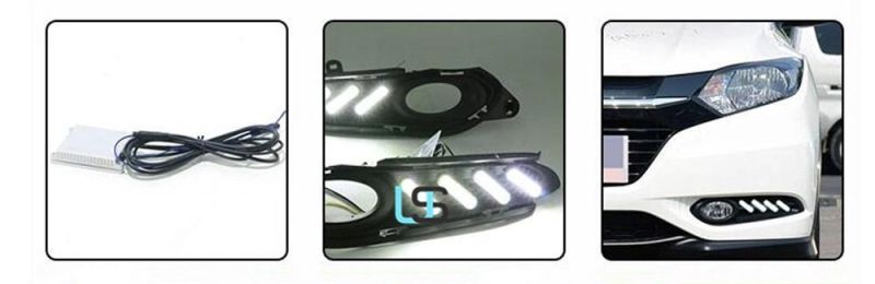 LED Daytime Running Light for Honda Hrv Hr-V Vezel 2015-2018 Brake Reverse Turn Signal Car DRL Front Bumper Fog Lamp