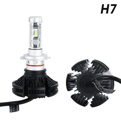 X3 LED Headlight H4 LED Headlight Bulbs H7 H11/H8/H9 9005 9006/Hb4 50W 12000lm Front Bulb Automobile Headlamp 6500K