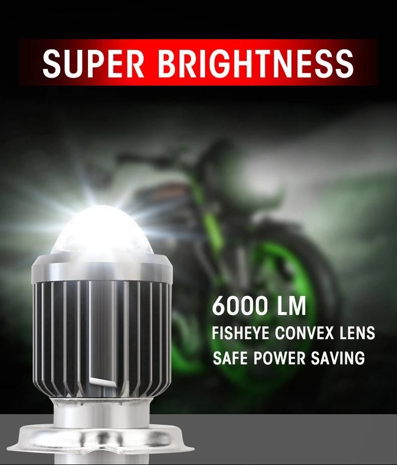 12V 35/35W Motorcycle Bulb with H4 Hi/Lo Beam Mini Lens Projection