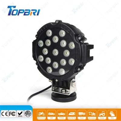 7inch 51W Round Heavy Duty Flood LED Car Light