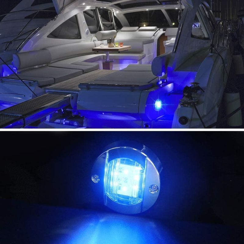 LED Accent Lighting Waterproof 12V Blue White LED Boat Courtesy Lights