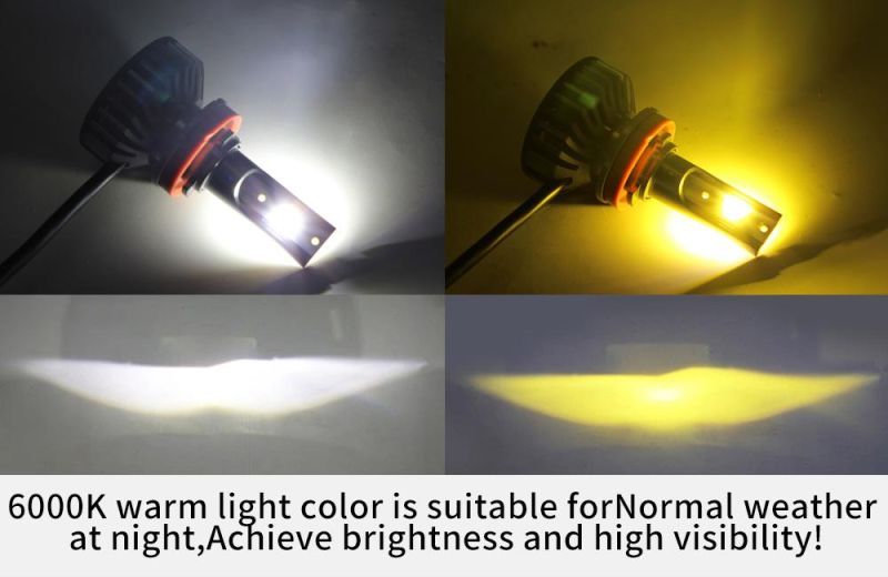 F2 LED Light Bulbs for Car Headlights H1/880/881/H27/H10/9005 Headlamp Car